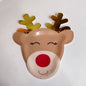 2026 Christmas Party Disposable Tableware Cartoon Bronzing Deer Pattern Plates Cups Santa Claus Napkin Merry Christmas Supplies