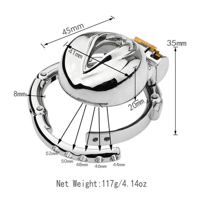 2025 Adjustable Clasp Chastity Cage Sex Toys for Men Metal Penis Ring Sleeve Bdsm Penis Bondage Erotic Urethral Lock Cock Cage