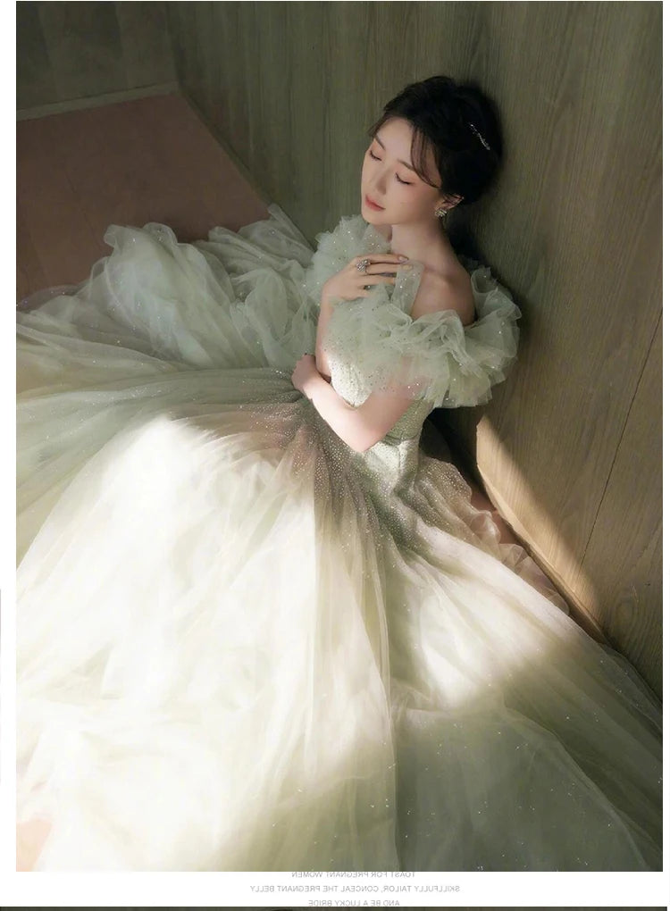 Ele een Evening Gown for Women High-End Luxury Fairy T Performance Host Dr Korean Sle Floral Mid-Waist Slim Fit