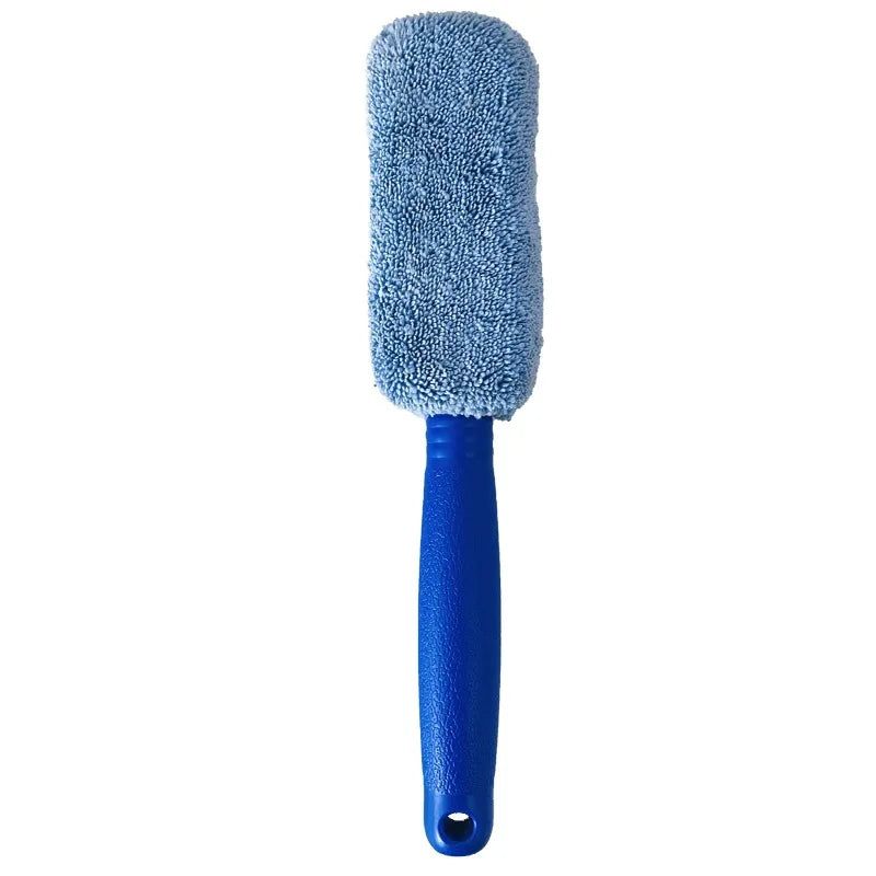 Car Wheel Wash Cleaning Car Wash Portable Microfiber Wheel Tire Rim Brush for Car with Plastic Handle Auto Washing Cleaner Tools