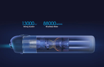 NEW MIJIA Portable Handheld Vacuum Cleaner For Home Car Mini Wireless Dust Catcher Collector 13000PA Cyclone Suction -CN