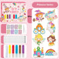 DIY Crystal Paint Arts And Crafts Set DIY Window Paint Art Pendant For Kids Suncatcher Kits Fun Party Activity Art Project