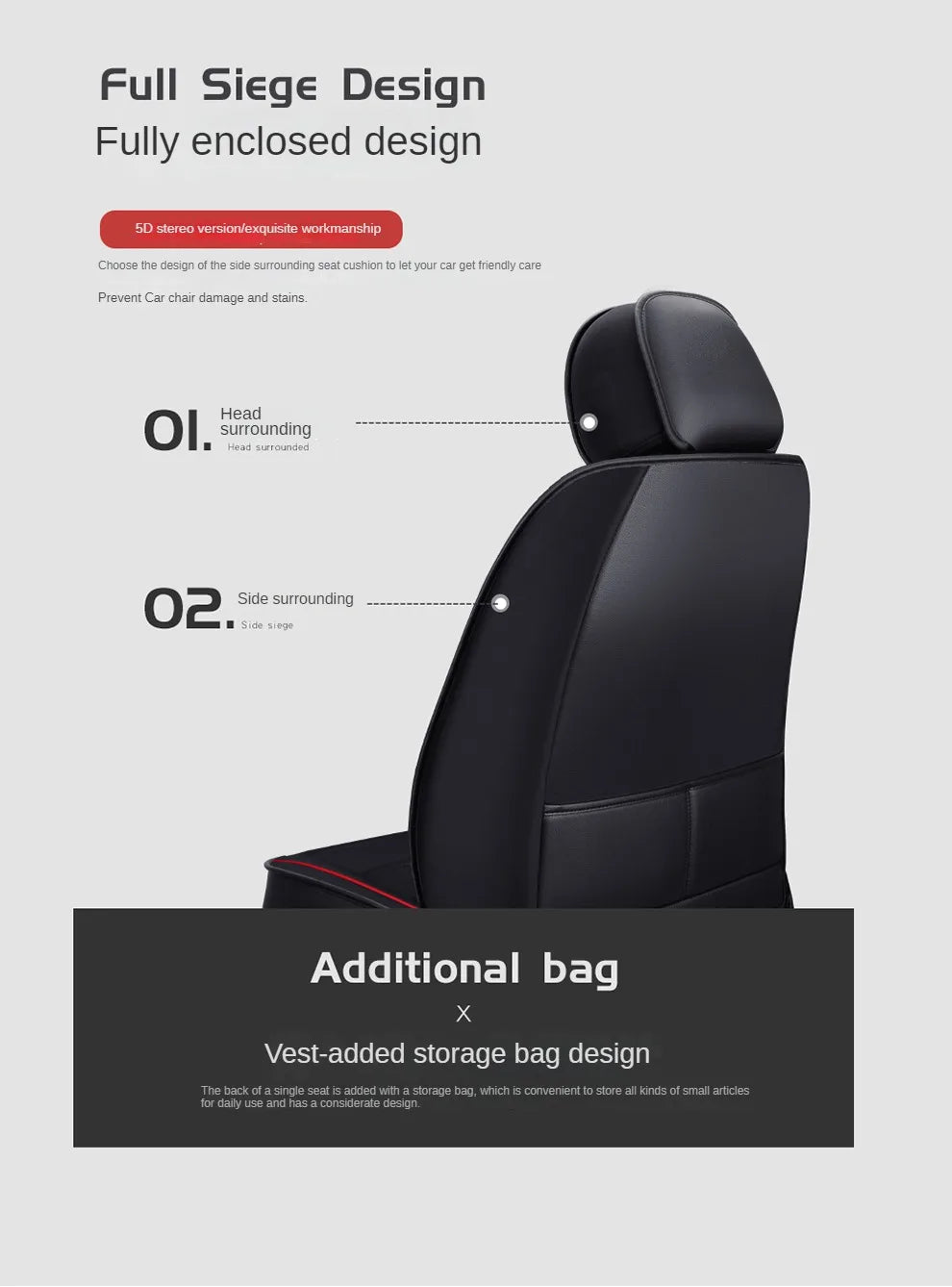 Universal Car Seat Cover for PEUGEOT All Car Models 206 307SW 308 407 408 508sw 208 2008 3008 4008 5008 Accessories Interior