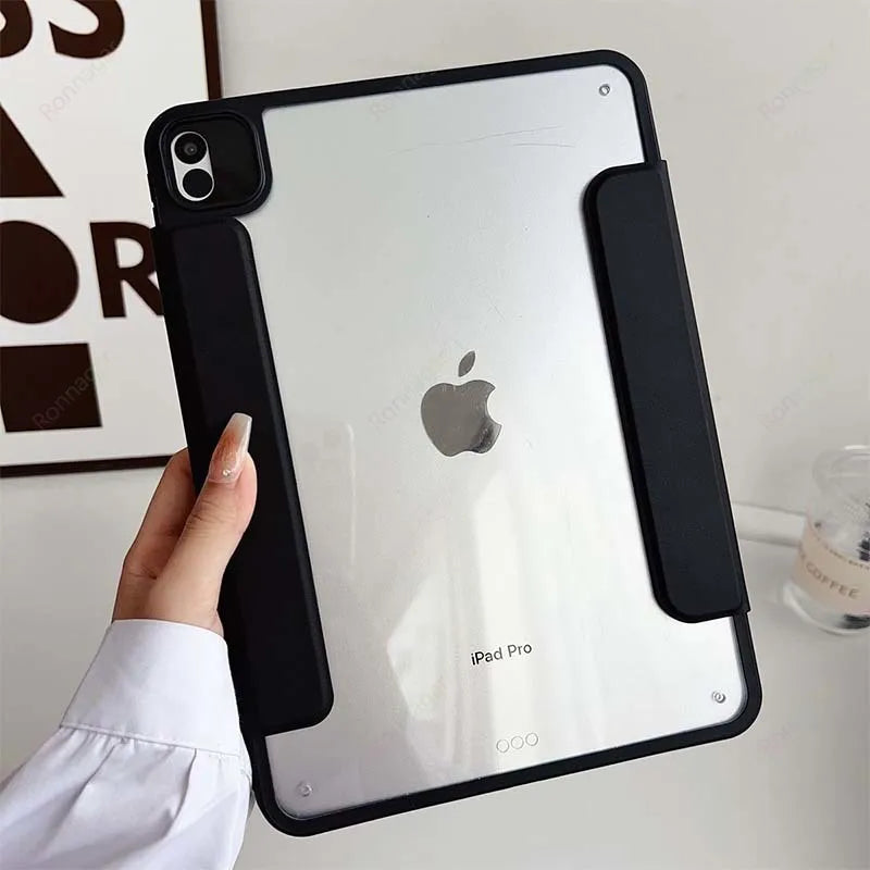 For 2026 iPad 12th A19 11th A16 Case Removable Magnetic Air11 13 M4 M3 Pro11 Pro12.9 Pro13 M2 M4 10 9th 10.2 10.9'' Air 4 5 10.5