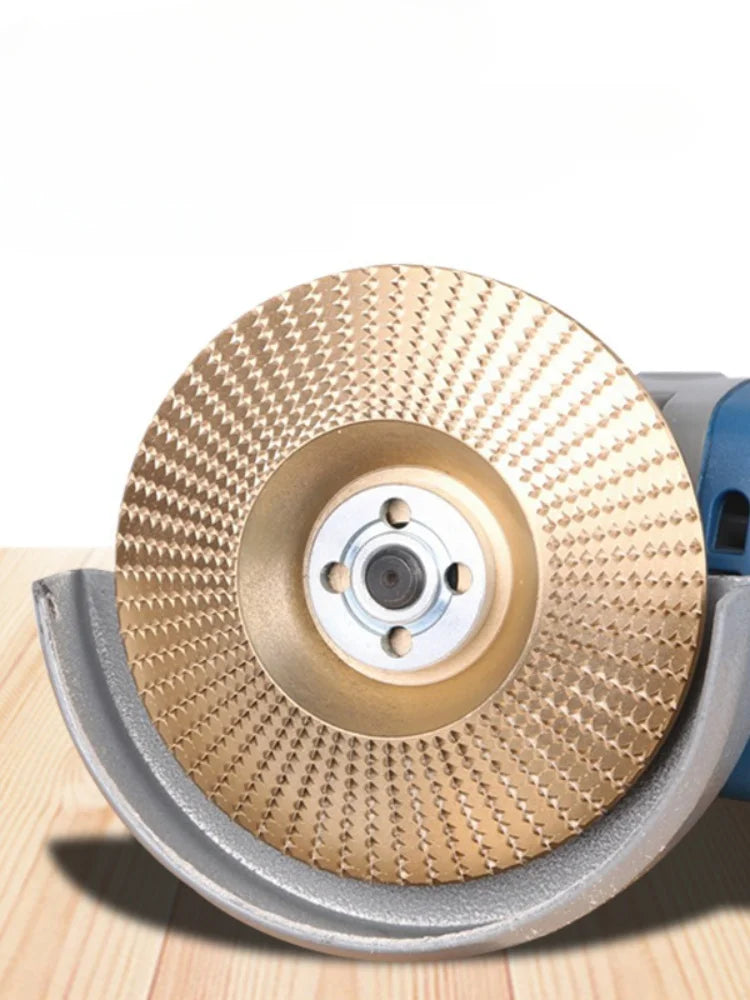Woodworking Grinding Disc Three-Piece Set 100mm Wide/16Mm Metal Hole Arc-Shaped Bevel Design Electric Grinder Grinding Disc Wood Cutting Carving Polishing Tool Set