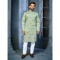 Muslim Kurtta Caftan Dubai Men'S Robe Long-Sleeved Ethnic Style Stand Collar Arabic Clothing National style Middle Eastern