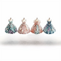 3D Design Beaded Dress Kit Tiny Beads Dress Shape Bead Weaving Kit Creative Craft Cute Design DIY Bead Craft Kit Gift Giving