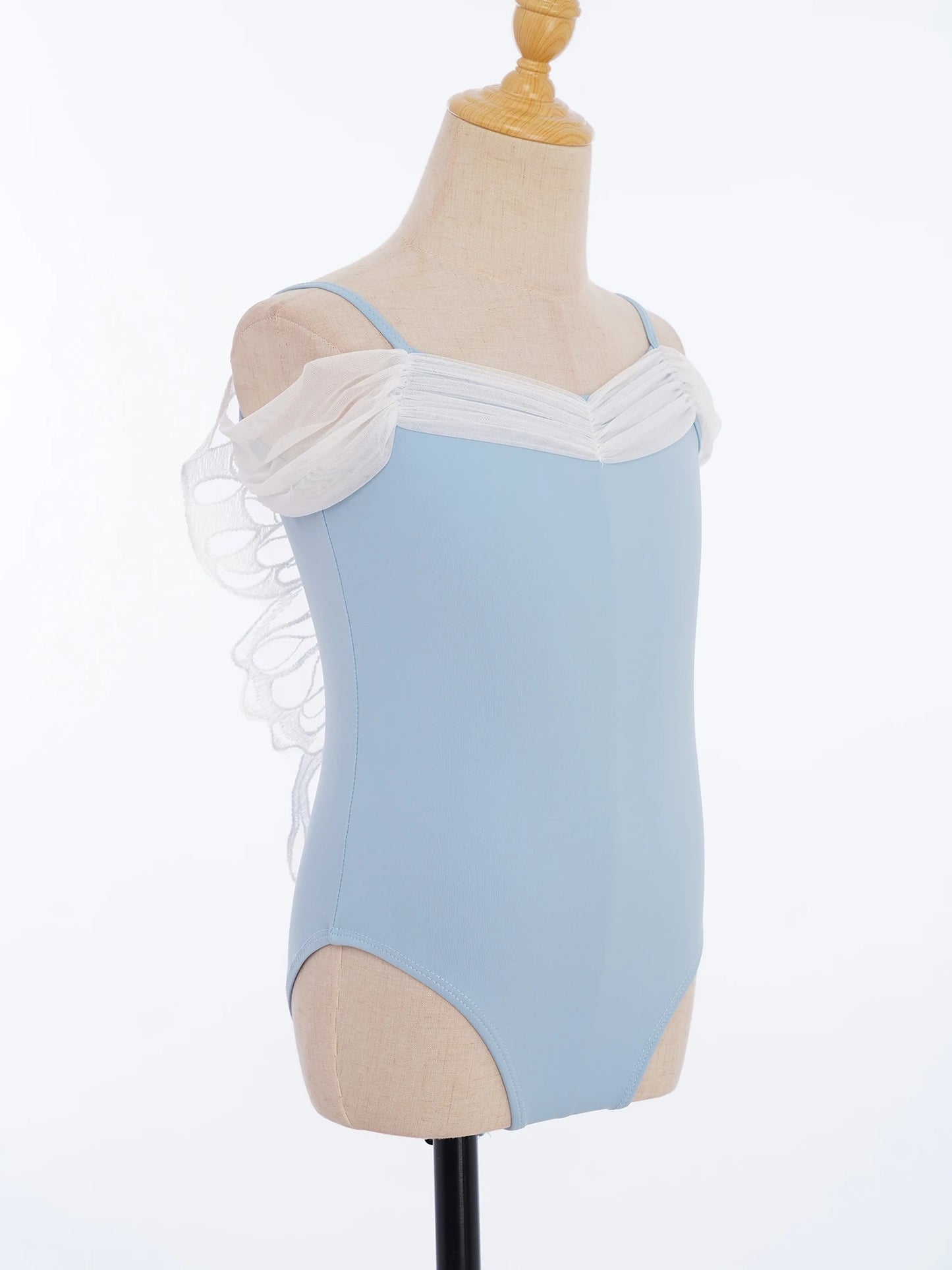New Girls Ballet Leotards Kids Child Sleeveless Fairy Butterfly Wing Hollow Stitching Gymnastics Leotard Professional Stage Wear