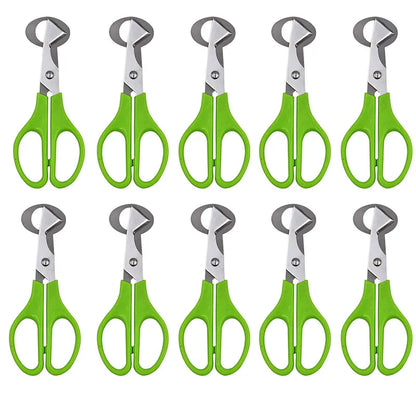 For Cutter Scissors Pigeon Bird Quail Egg Cutter Opener Cracker Kitchen Clipper Tool 10PCS Stainless Steel Quail Egg