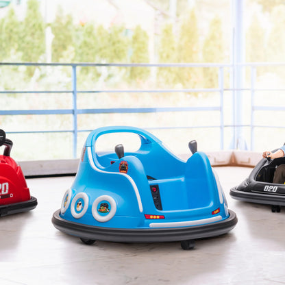 12V licensed Angry Bird electric bumper car for children, 360° rotating car, 73x73x44 cm, blue
