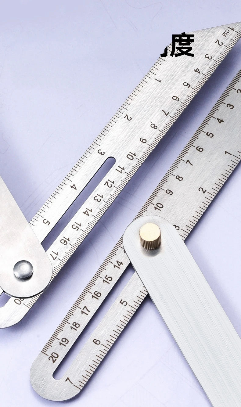 Woodworking Measuring Ruler Stainless Steel Drawing Aid Carpentry Tool Woodworking Ruler For Carpenters Craftsmen Homeowners