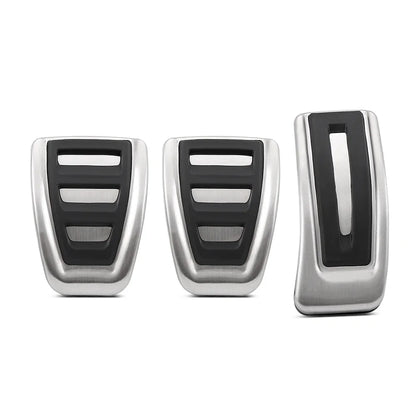 for Volkswagen VW Polo Virtus 2018~2024 Accelerator AT MT Car Pedals Gas Brake Footrest Stainless Steel Non-slip Pedal Cover Pad