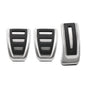 for Volkswagen VW Polo Virtus 2018~2024 Accelerator AT MT Car Pedals Gas Brake Footrest Stainless Steel Non-slip Pedal Cover Pad