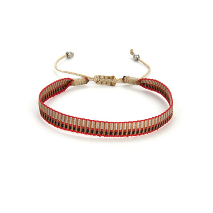 KKBEAD Wholesale Handwoven Bracelet Colombia Cloth Braided Wristband Bracelets for Women Men Gift Hippie Boho Friendship Jewelry