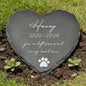Pet Memorial Photo Slate Custom Heart Picture Stone Dog Cat Memory Stone Home Garden Decoration Gift Keepsake for Pet Lovers