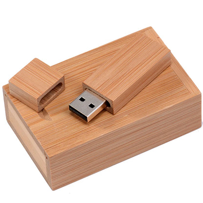 JASTER Free Custom Logo Photography Wedding Gift USB Flash Drive 128GB Wooden 64GB Box Pen Drive Maple Memory Stick 32GB 4G 16GB