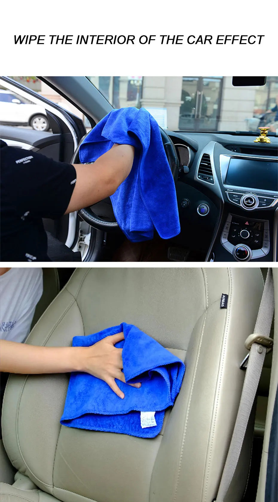 SEAMETAL Large Size Microfiber Towels Car Washing Towel 160x60cm Car Whole Body Cleaning Dry/Wet Dual Use Super Absorbent Rags