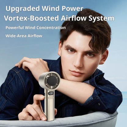 Hot Portable Handheld Fan High-speed Powerful USB RechargeableFans LED Display Essential For Summer Travel MINI  Fan