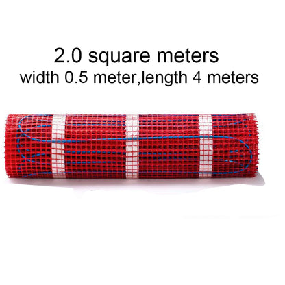 230V 150w/m2 Electric Underfloor Heating Mat Kit Pad System Parts For Bathroom Ceramic Stone Tile Wooden Floor Heated Warming