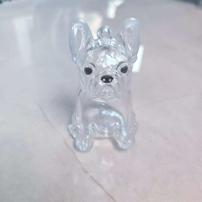 New Clear Puppy Hair Memorial Keepsake Capsule Pet's Dog Fur Container DIY Pendant Keychain Decor Pet Lovers Home Display Gifts