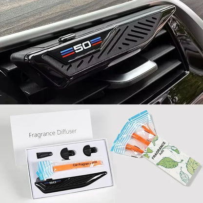 For BMW F30 F10 Car Air Freshener Blade Shape Vent Perfume Diffuser Universal Fragrance Holder With Refill Strips