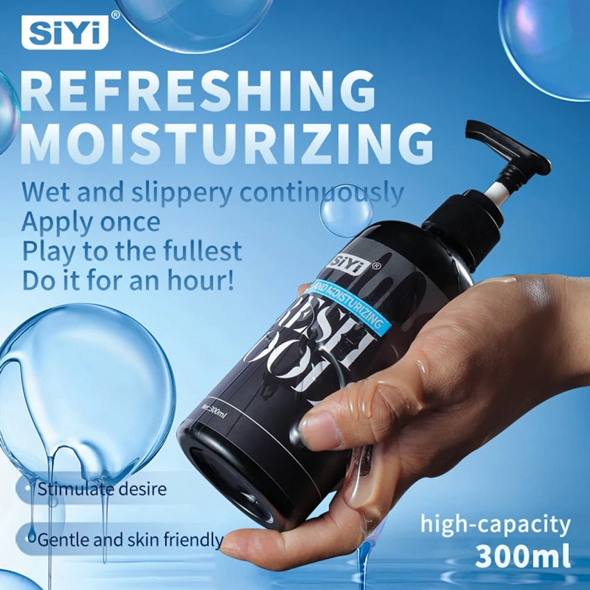 300ml Long-Lasting Silicone Based Lubricant for Sex Toy Stringy Anal Lube Suitable for Bathroom And Underwater Use For Men Women