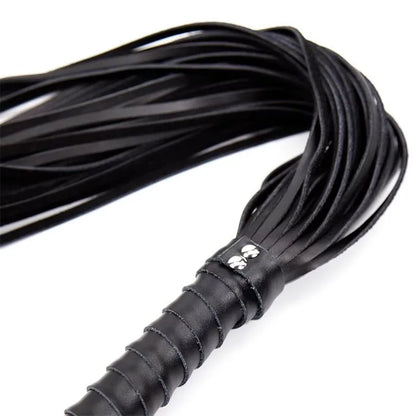 Genuine Leather Horse Whip, Flogger, Jump Bat | 68cm Long Dressage Training Whip for Equestrians | with Decorative Tassel and No