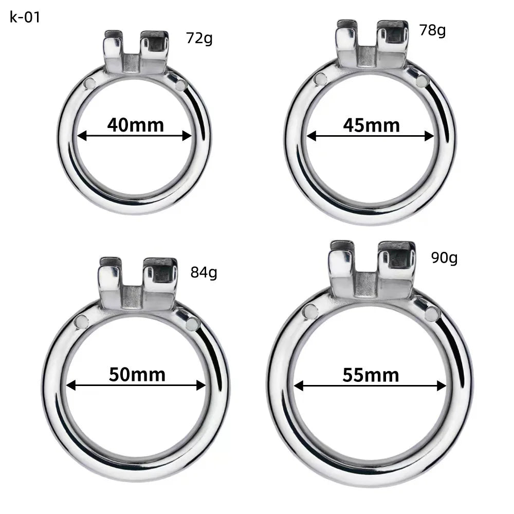 Stainless Steel Chastity Cage Device Penis Rings Bondage Belt Cock CB Lock BDSM Sex Toys for Man Gay Adult Products Accessories