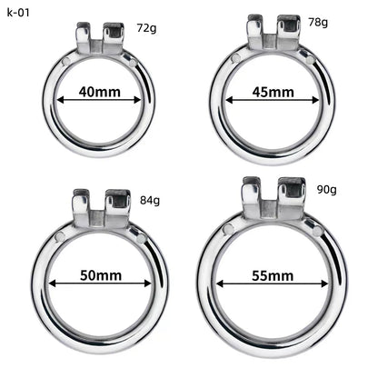 Stainless Steel Chastity Cage Device Penis Rings Bondage Belt Cock CB Lock BDSM Sex Toys for Man Gay Adult Products Accessories