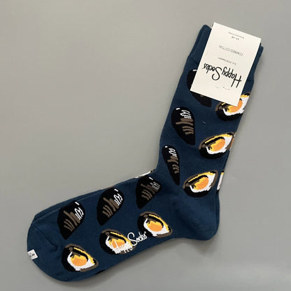 Cotton Happy Socks Men's Classic Crew Sock Shoe Size 10 - 13 Soft