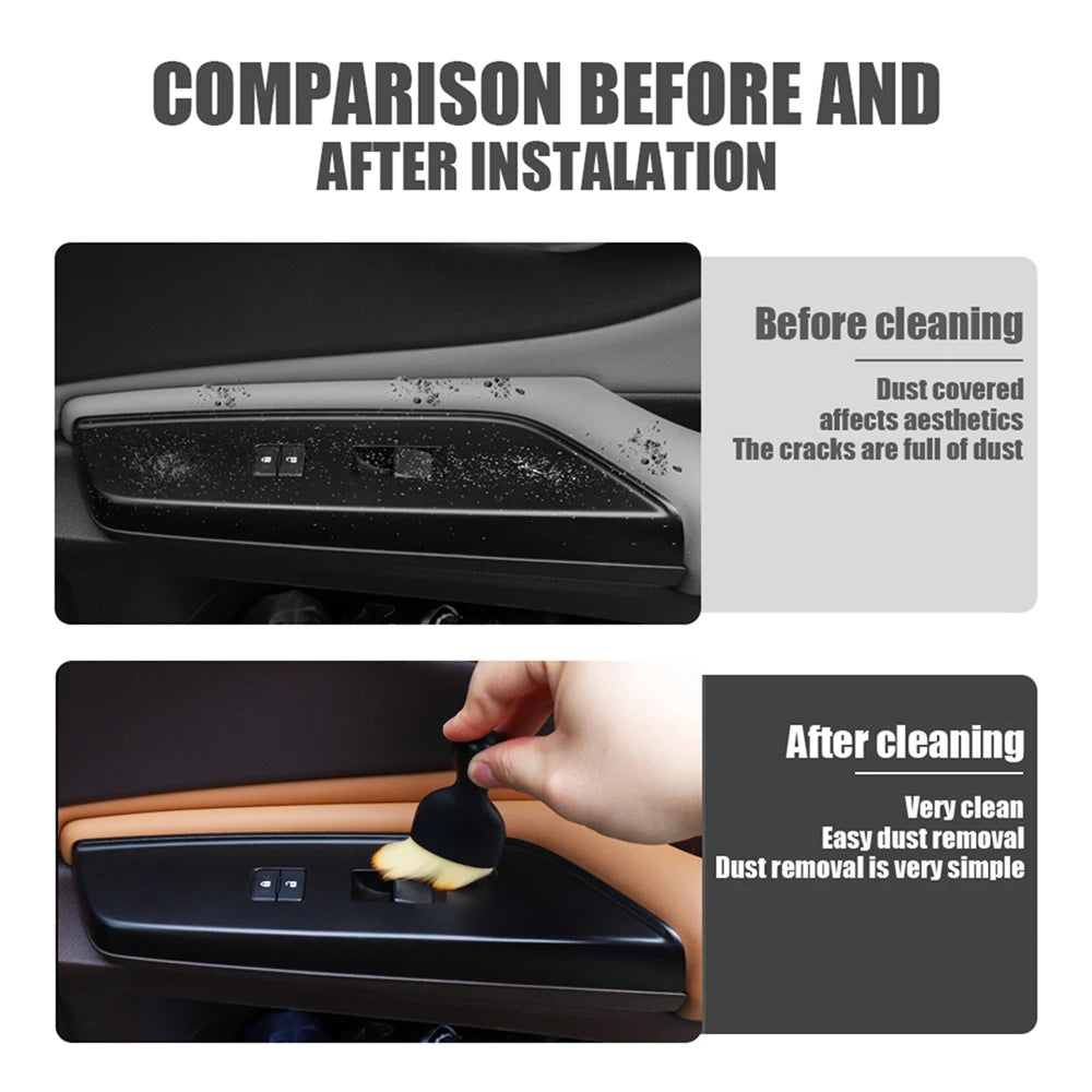 Auto Interior Dust Removal Soft Brush Car Cleaning Sweeping Brush Fit BYD Han EV Tang DM-i Qin Song Seal U Sealion 7 G5 I3