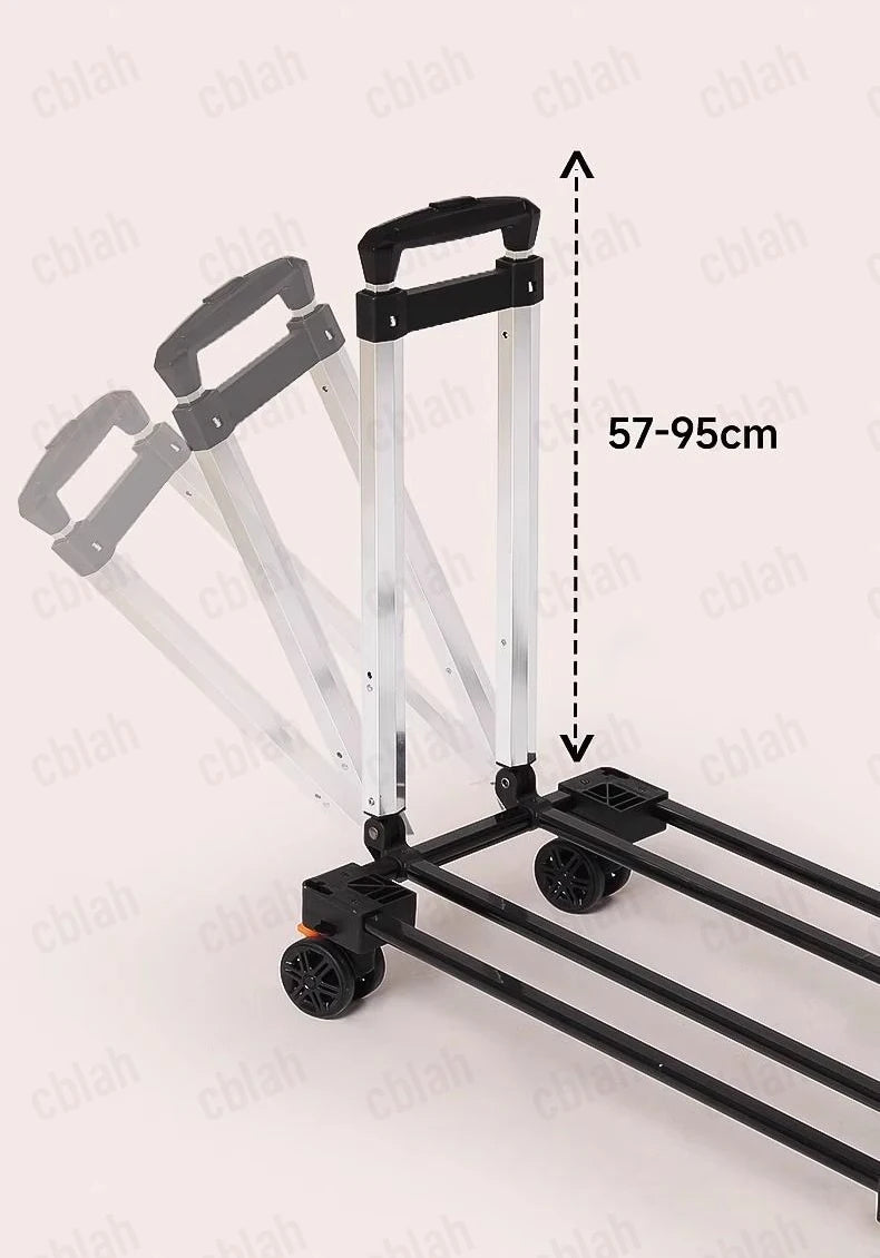 Extra Large Cat Carrier with Wheels - Foldable Pet Stroller for 2 Cats, Breathable Dog Travel Backpack Trolley Pushcart