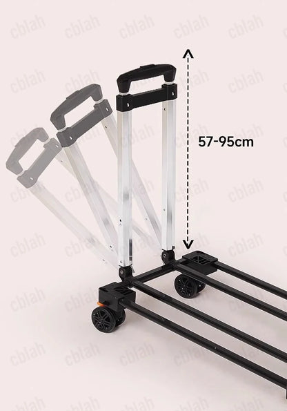 Extra Large Cat Carrier with Wheels - Foldable Pet Stroller for 2 Cats, Breathable Dog Travel Backpack Trolley Pushcart