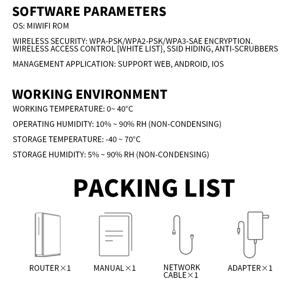 New Xiaomi Router BE6500 Pro WiFi 7 2.4/5GHz Mesh Dual Band Qualcomm 4-Core Processor Chinese Version,With adapter