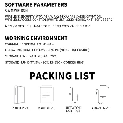 New Xiaomi Router BE6500 Pro WiFi 7 2.4/5GHz Mesh Dual Band Qualcomm 4-Core Processor Chinese Version,With adapter