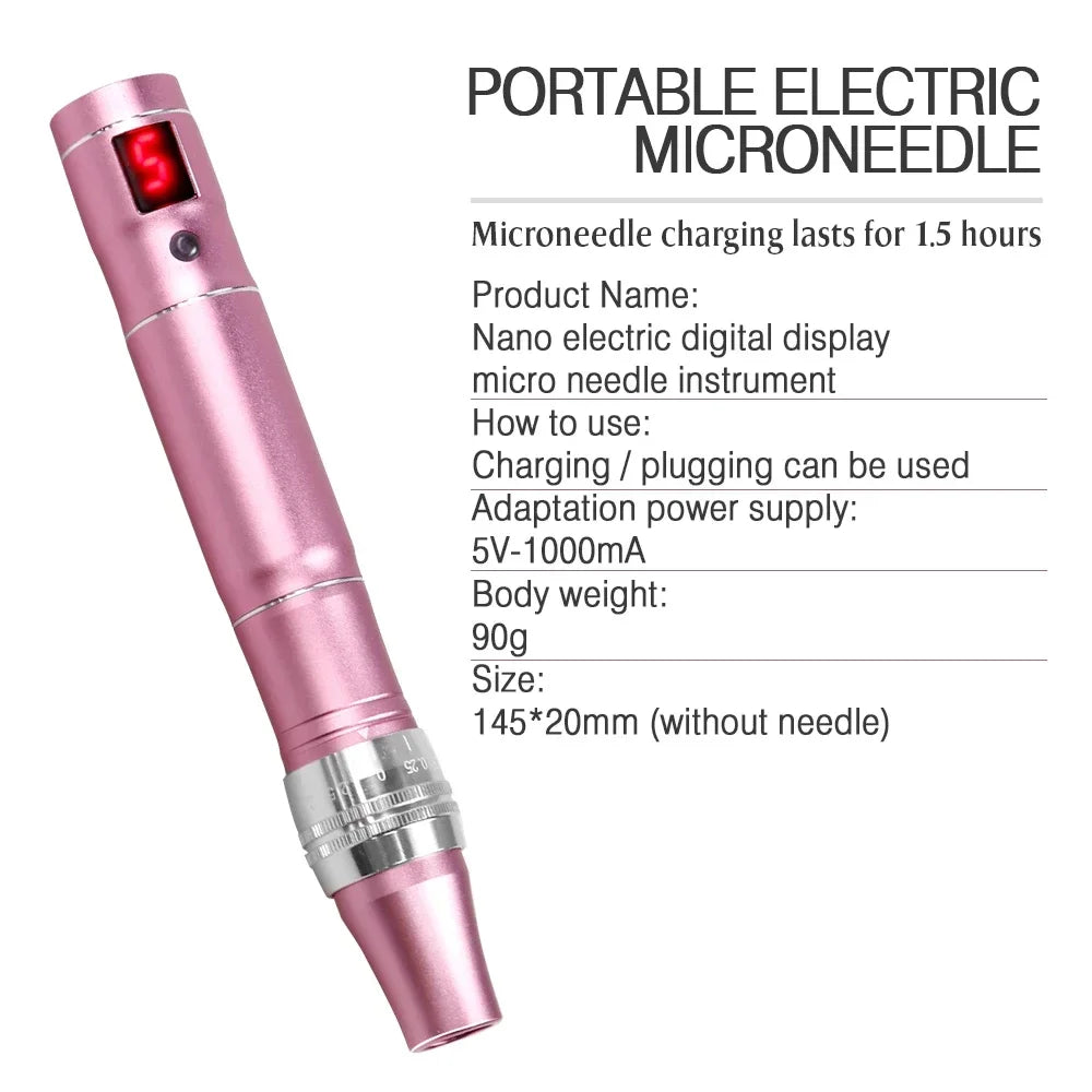 Ultima Dr.imp Pen Wireless Derma Rolling Dermapen Microneedling Cartridge Mesotherapy Auto Micro Needles Exfoliate Shrink Pores
