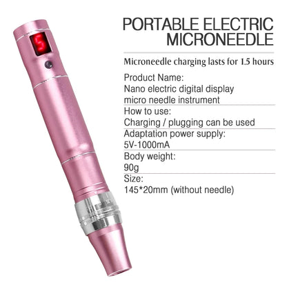 Ultima Dr.imp Pen Wireless Derma Rolling Dermapen Microneedling Cartridge Mesotherapy Auto Micro Needles Exfoliate Shrink Pores