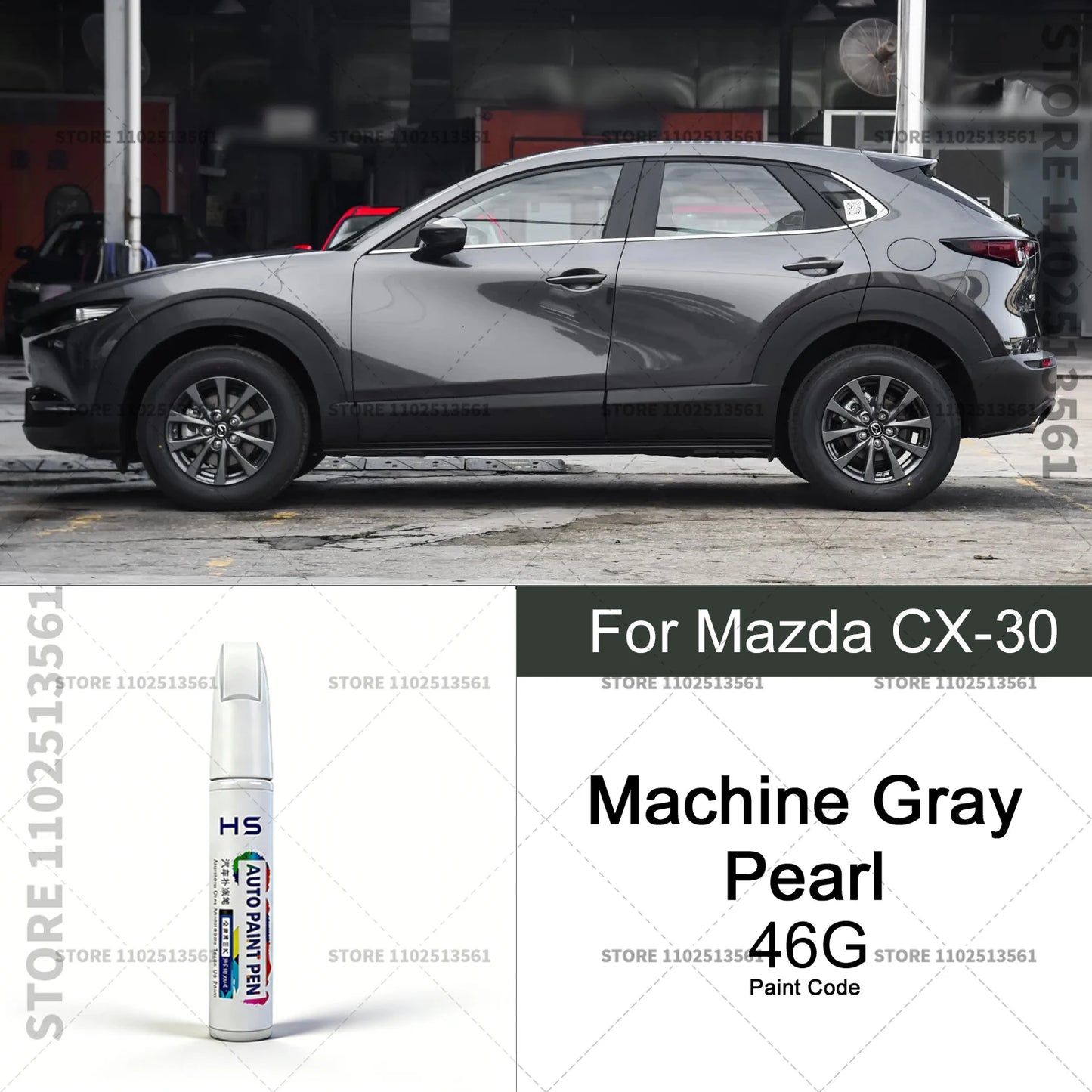 For 2019-2025 Mazda CX 30 Car Paint Repair Pen Touch Up Scratch Remover DIY Auto Accessories Blue White Red Polymetal Grey