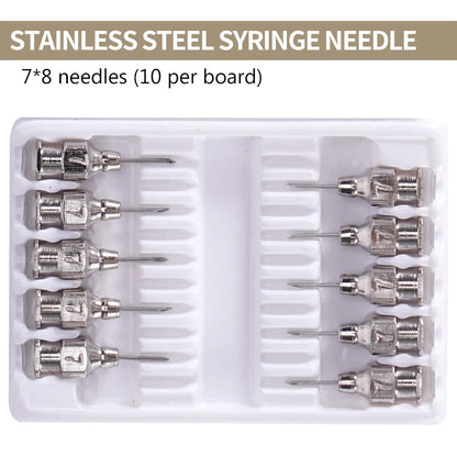 1ml-10ml Veterinary Automatic Continuous Syringe Adjustable Vaccine Injection 10pcs Needle for Livestock Pig Cow Sheep Chicken