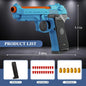 Mechanical G17 Soft Bullet Toy Gun Shell Throwing Continuous Firing Launcher Model Outdoor Sports Shooting Games for Children