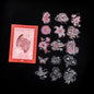 30pcs PET Transparent Stickers Plant Flowers Decorative Labels Scrapbooking Collage Material Diary Stationery Supplies