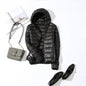 Ultra Light Down Jacket 2025 New Parkas basic Winter jackets Female Women velvet hooded Coats autumn Down Jacket Womens Outwear