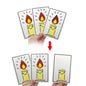 Re-Living Flame Candle Cards Magic Tricks Close Up Street Illusions Gimmicks Mentalism Props Comedy Relighting Candles Card Toys