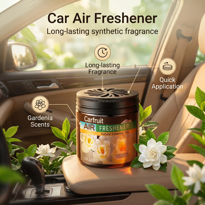 Car Solid Fruit‑Scent Balm, Automotive Cologne Perfume, Long‑Lasting Car Interior Aromatherapy Ornament, Safe for Pregnant Women