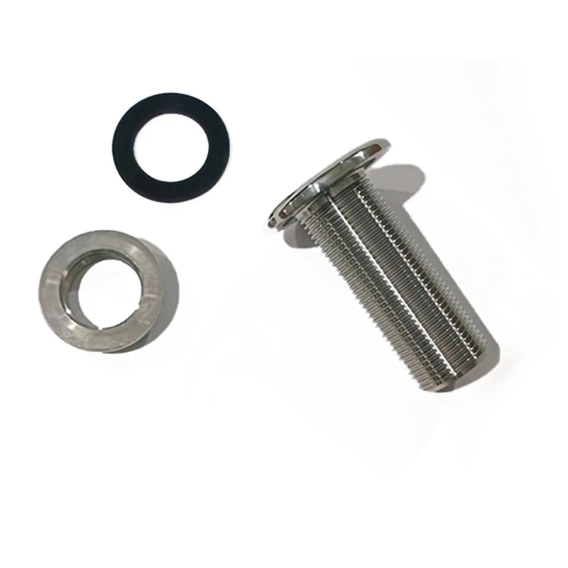 Marine Thru Hull Water Drain Boat Hardware Fitting Accessories 3/4" Hose Barb Silver 1 Pc Water Outlet Stainless Steel 26.5mm