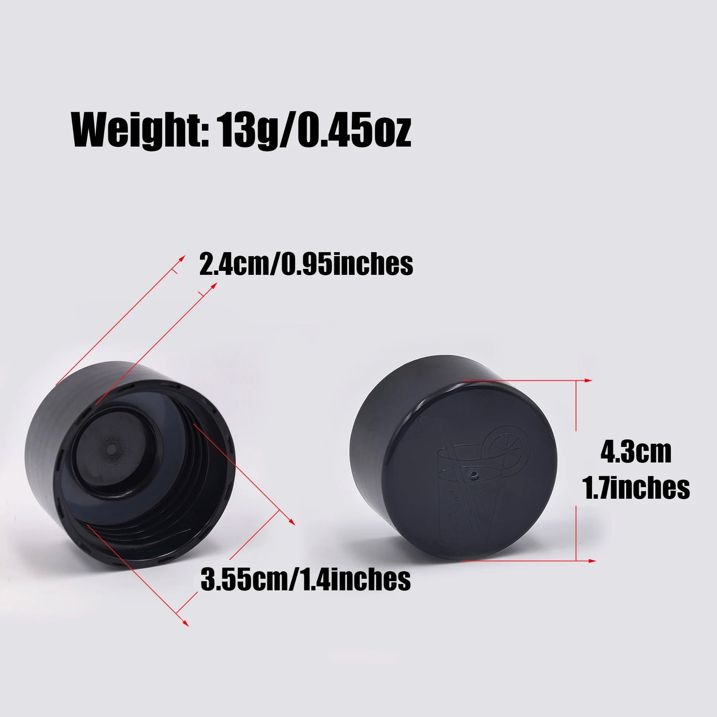 2-Pack Sparkling Water Bottle Cap, Carbonating Bottles Lid, Soda Machine Bottle Caps