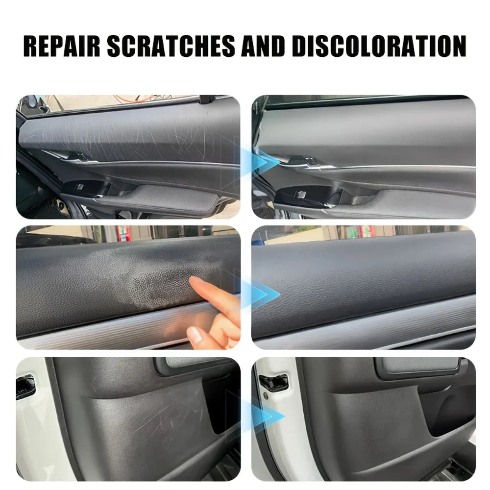 Farienne Plastic Scratch Repair Paste 55ml- Universal Blackening Cream for Car Interiors, Tires, Dashboards, Doors, Bumpers