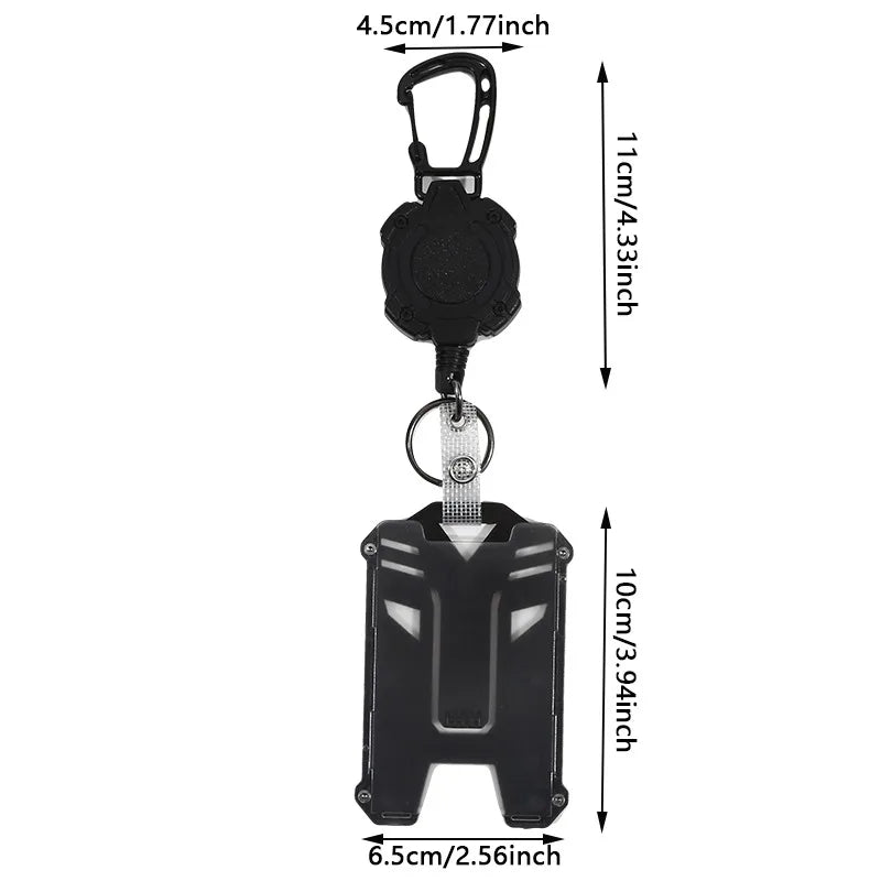 1/2 PCS Badge Reel Clip Credit Card Cover Bus Card Cover Case Retractable Badge Holder Badge Clip Heavy Duty ID Holder