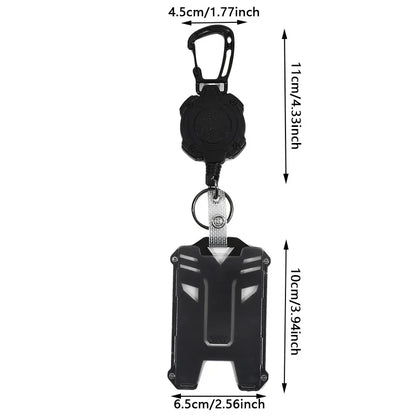 1/2 PCS Badge Reel Clip Credit Card Cover Bus Card Cover Case Retractable Badge Holder Badge Clip Heavy Duty ID Holder