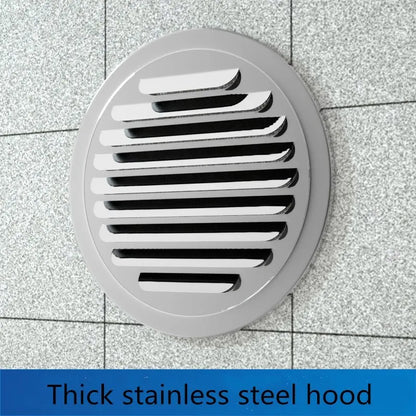 Stainless Steel Exterior Wall Air Outlet Grille Round Duct Cap Air Ventilation Cover Hole Plug 70-200mm Wall Ventilation System